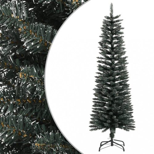 vidaXL zöld PVC vékony műkarácsonyfa állvánnyal 150 cm