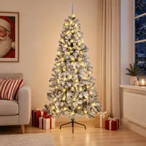   Műanyag Hajtogatós Karácsonyfa 240 cm 300 LED Meleg fehér
