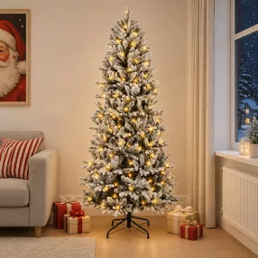   Műanyag Hajtogatós Karácsonyfa 120 cm 150 LED Meleg fehér