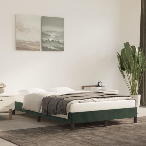 zöld bársony ágykeret 120 x 200 cm