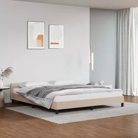   kávészínű ágykeret fejtámlával matrac nélkül 180x200 cm