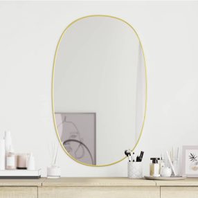 aranyszínű falitükör 80x50 cm