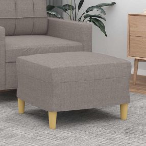 tópszínű szövet lábzsámoly 60 x 50 x 41 cm