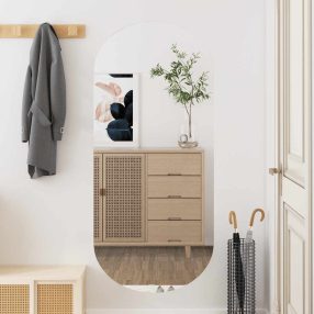 ovális üveg falitükör 45 x 100 cm