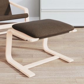 sötétbarna szövet lábzsámoly 51x41x40 cm