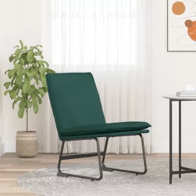 sötétzöld szövet pihenőszék 52 x 75 x 76 cm