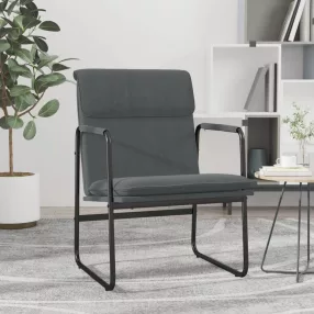 sötétszürke szövet pihenőszék 55 x 64 x 80 cm