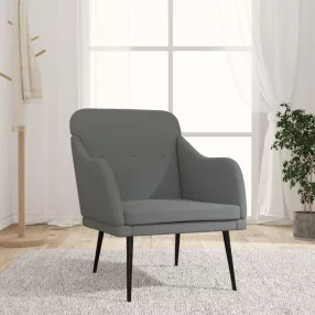 sötétszürke szövetfotel 63 x 76 x 80 cm