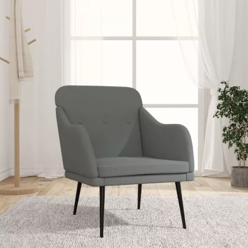 sötétszürke szövetfotel 63 x 76 x 80 cm