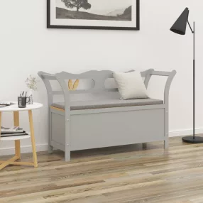 szürke tömör fenyőfa pad 107 x 45 x 75,5 cm
