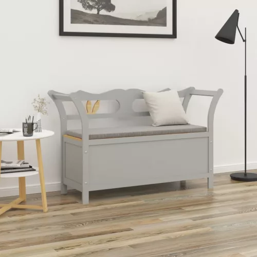 szürke tömör fenyőfa pad 107 x 45 x 75,5 cm