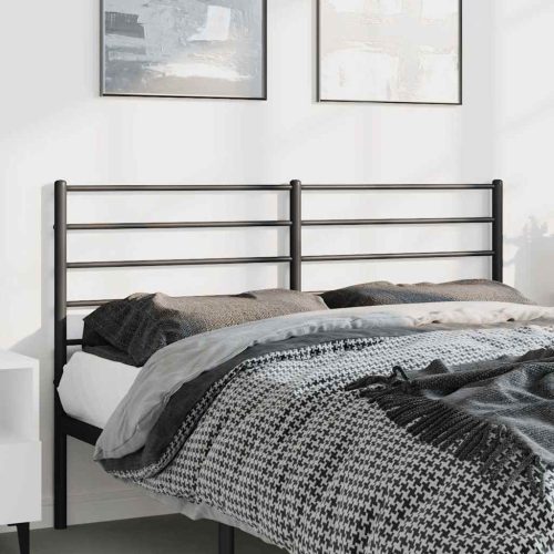 fekete fém fejtámla 150 cm