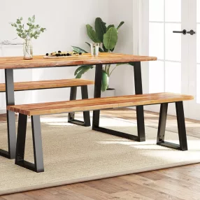 tömör akácfa pad természetes éllel 160 cm