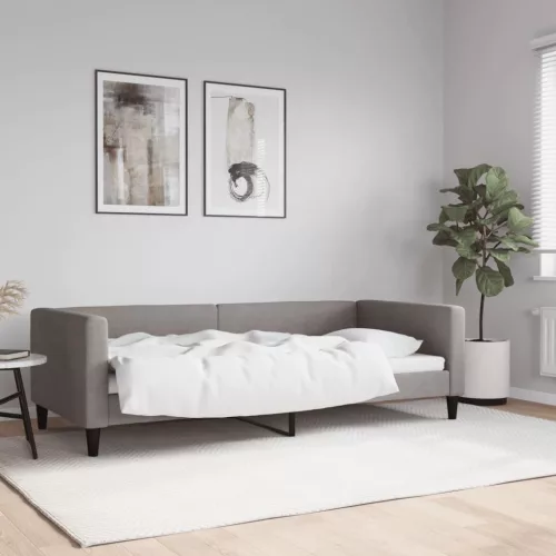 tópszínű szövet kanapéágy 90 x 200 cm