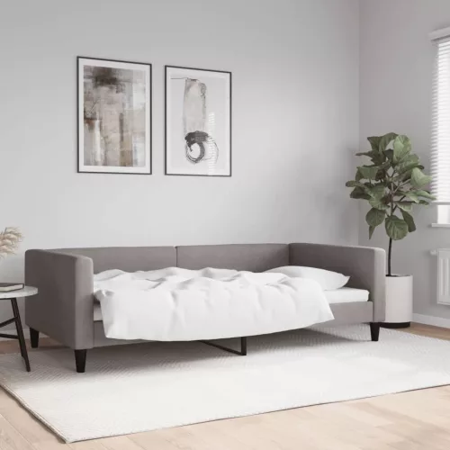 tópszínű szövet kanapéágy 100 x 200 cm