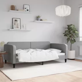vidaXL világosszürke szövet kanapéágy 100x190 cm