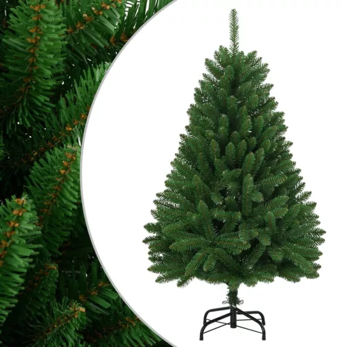 Zöld csuklópántos műkarácsonyfa állvánnyal 150 cm