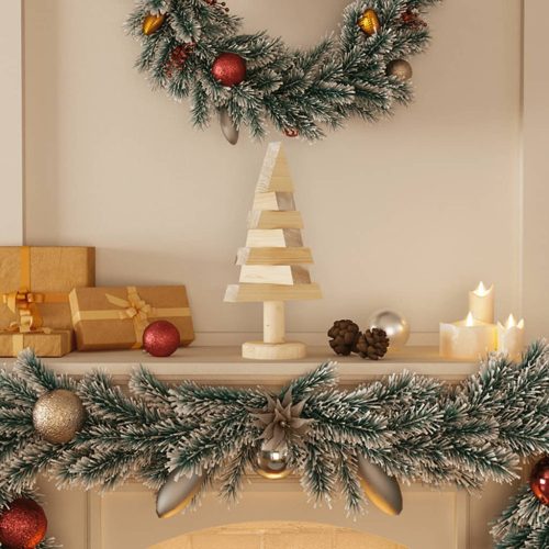 2 db tömör fenyő karácsonyfa dekorációnak 30 cm