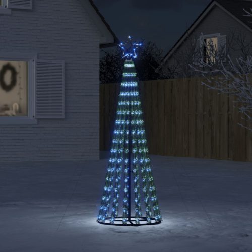 kék karácsonyfa fénykúp 275 LED 180 cm