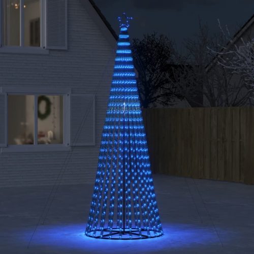 kék karácsonyfa fénykúp 688 LED 300 cm