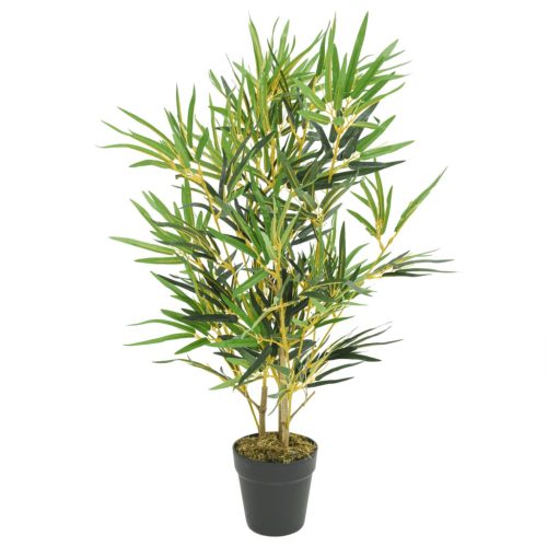 zöld mű bambuszfa 368 levéllel 80 cm