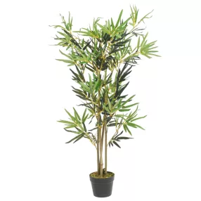 zöld mű bambuszfa 552 levéllel 120 cm