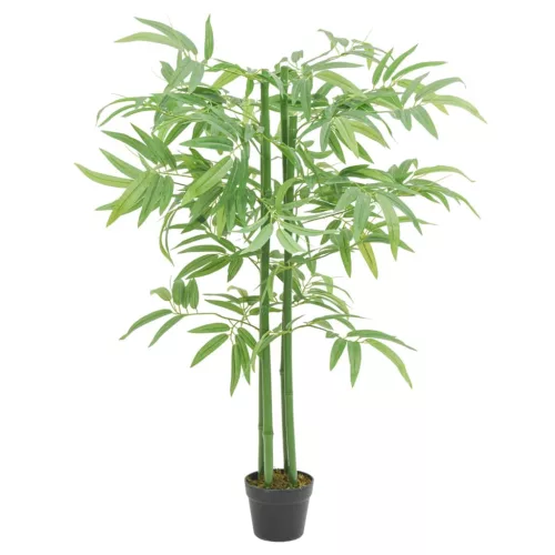 zöld mű bambuszfa 384 levéllel 120 cm