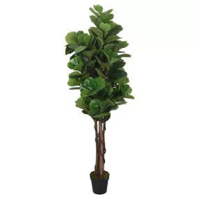 zöld mű-lantlevelűfikusz 96 levél 80 cm