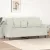 Kétszemélyes krémszínű bársony kanapé 140 cm