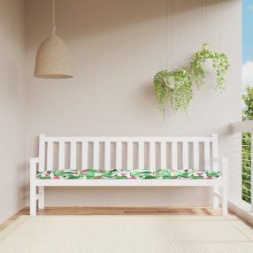 többszínű szövet kerti padpárna 200 x 50 x 7 cm