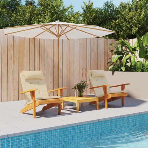 2 db bézs oxford-szövet Adirondack-székpárna