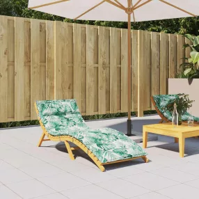 levélmintás oxford-szövet napozóágypárna 180x60x4 cm