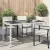 Kerti Asztal Fehér 150 x 90 x 75 cm polirattan