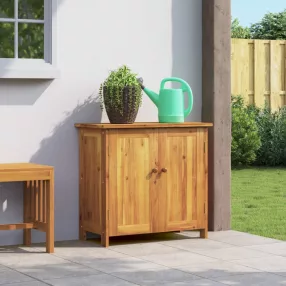 vidaXL tömör akácfa kerti szekrény 75 x 35 x 70 cm