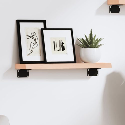 kezeletlen tömör tölgyfa fali polc 40 x 10 x 2 cm