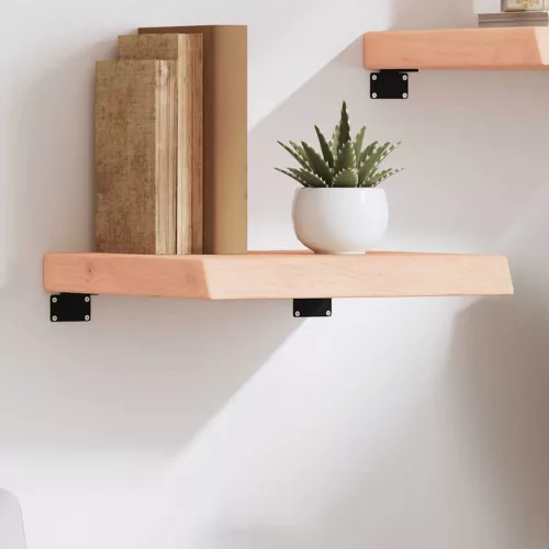 kezeletlen tömör tölgyfa fali polc 40x40x(2-6) cm