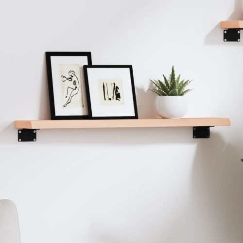 kezeletlen tömör tölgyfa fali polc 60x10x2 cm