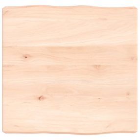   asztallap 40x40x(2-6) cm kezeletlen tömör fa élőszegélyes