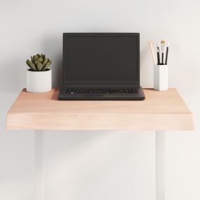   asztallap 60x40x(2-6) cm kezeletlen tömör fa élőszegélyes