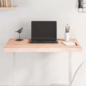   asztallap 80x60x(2-4) cm kezeletlen tömör fa élőszegélyes