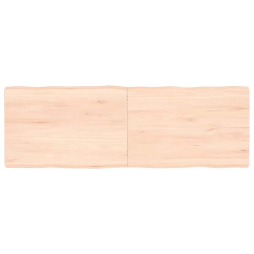kezeletlen tömör fa asztallap 120x40x(2-6) cm