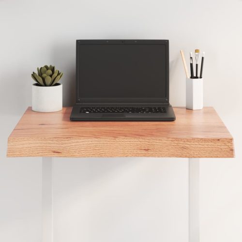 világosbarna asztallap 60x50x(2-6) cm kezelt tömör élőszegélyes