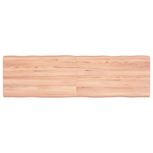 világosbarna kezelt tömör asztallap 140x40x(2-6) cm