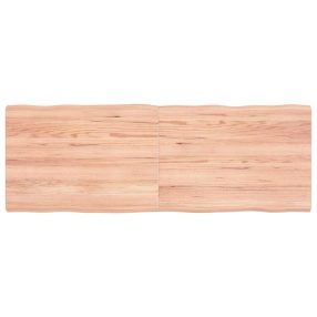 világosbarna kezelt tömör asztallap 140x50x(2-4) cm