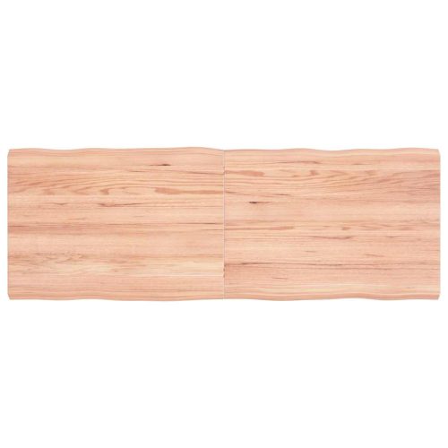 világosbarna kezelt tömör asztallap 140x50x(2-4) cm