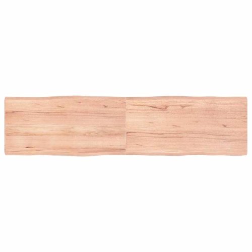 világosbarna kezelt tömör asztallap 160x40x(2-4) cm