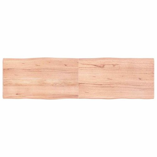 világosbarna kezelt tömör asztallap 180x50x(2-4) cm