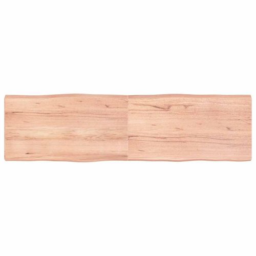 világosbarna kezelt tömör asztallap 180x50x(2-6) cm