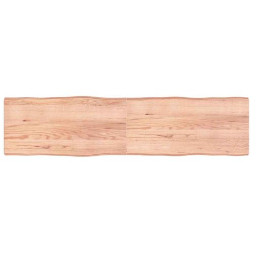 világosbarna kezelt tömör asztallap 200x50x(2-6) cm