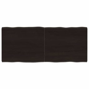 sötétbarna kezelt tömör asztallap 120x50x(2-4) cm
